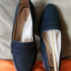 LifeStride Infinity Comfort Loafers — Black/Navy NWB | MSRP: $65